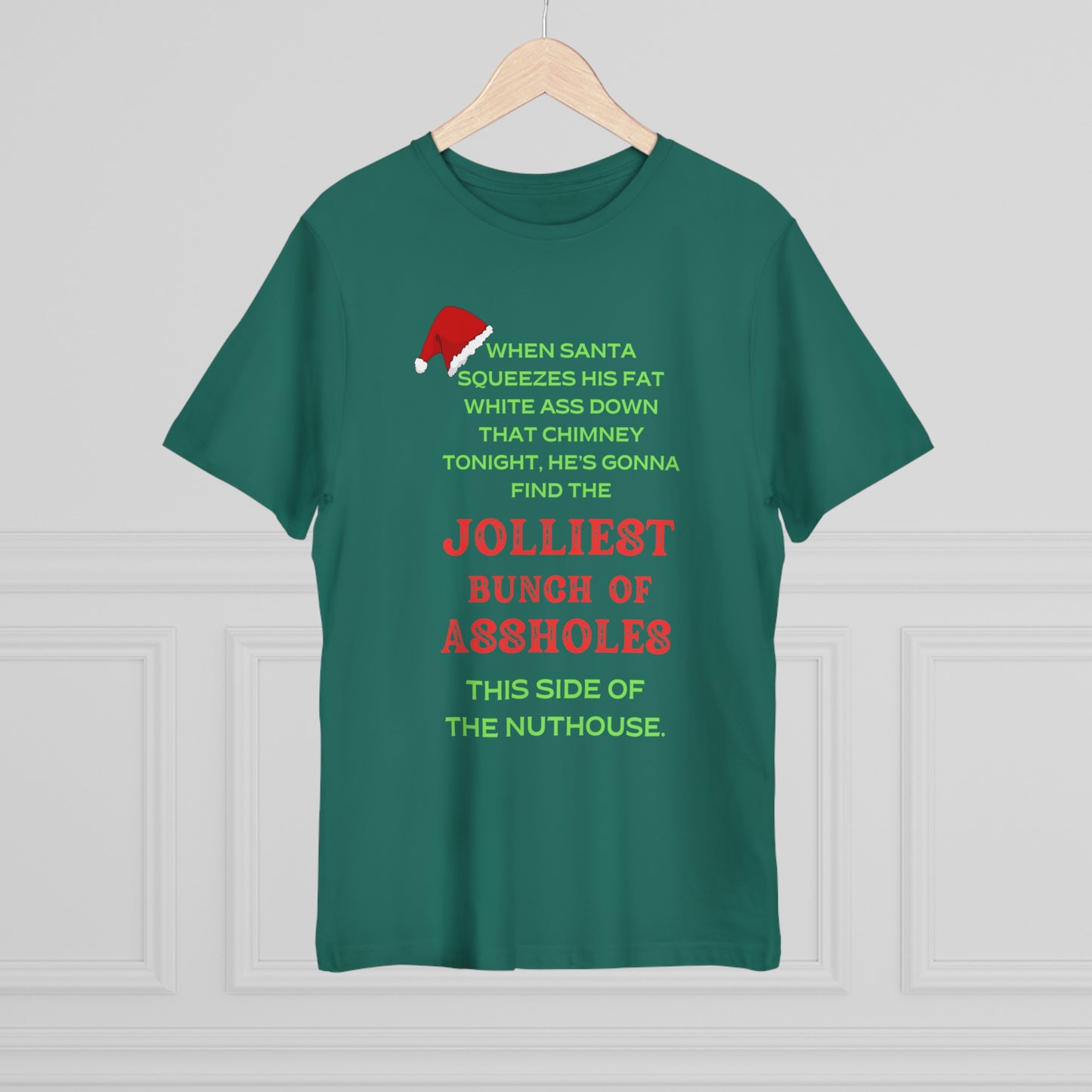 Jolliest Bunch of Assholes Christmas T-Shirt - Hilarious Holiday Gift for Nutty Families