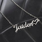 Happy Birthday Personalized Name Necklace with Message Card - Stainless Steel or 18K Gold Finish - Custom Year & Message - Lasting Keepsake