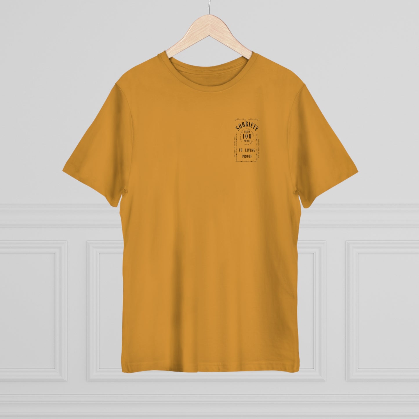 Living Proof Sobriety T-Shirt: From 100 Proof to Living Proof - Celebrate the Journey!