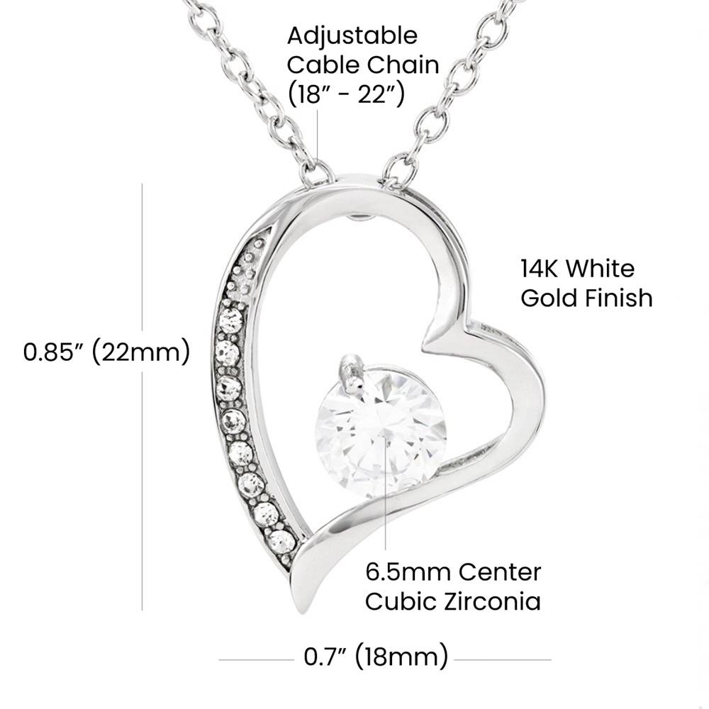 "The One" Forever Heart Necklace - To My Wife