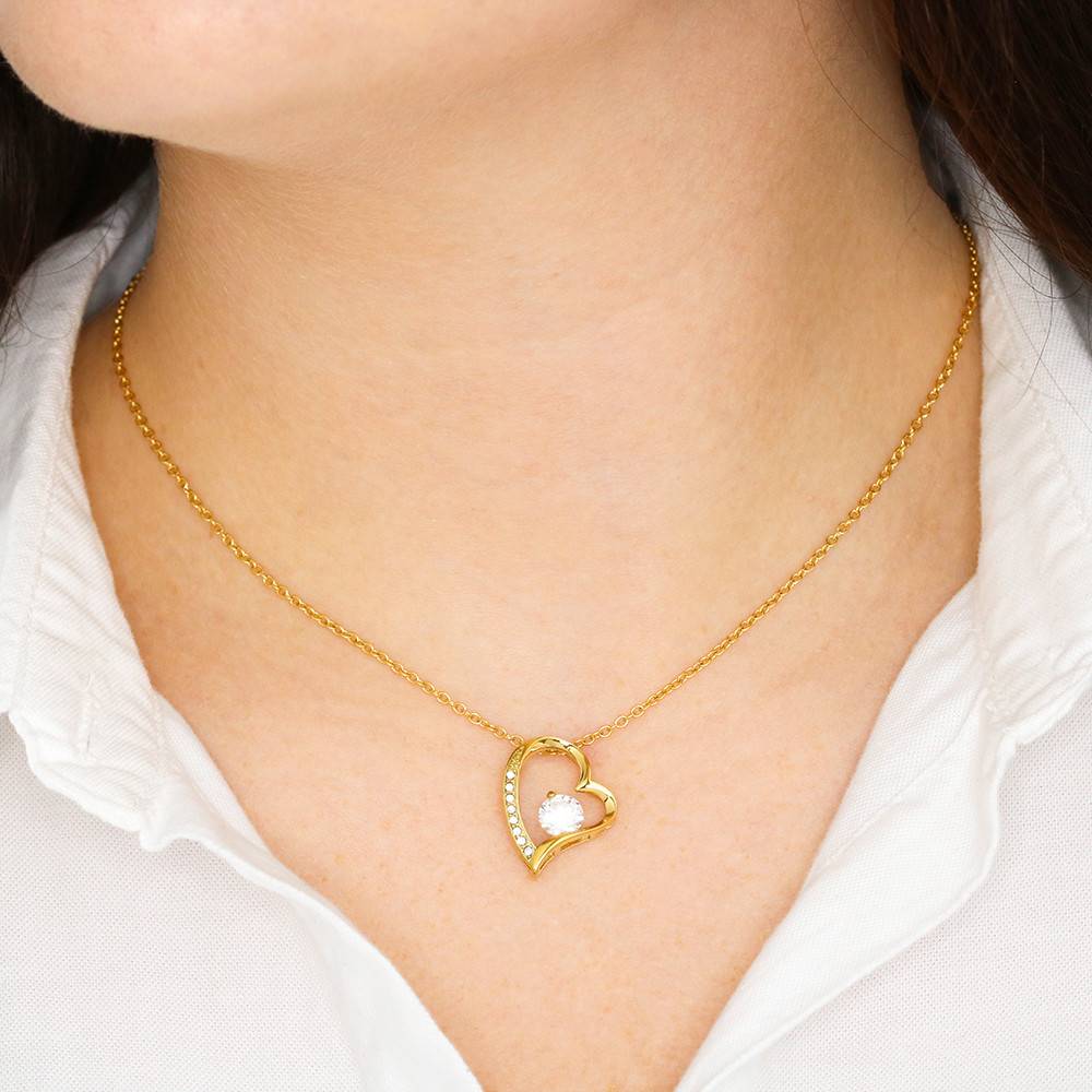 "The One" Forever Heart Necklace - To My Wife