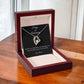 Happy Anniversary Keepsake Forever Love Heart Pendant Necklace with Customizable Year/Month and Personalized Closing - A Timeless Symbol of Everlasting Love