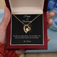 Happy Anniversary Keepsake Forever Love Heart Pendant Necklace with Customizable Year/Month and Personalized Closing - A Timeless Symbol of Everlasting Love