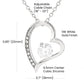 Happy Anniversary Keepsake Forever Love Heart Pendant Necklace with Customizable Year/Month and Personalized Closing - A Timeless Symbol of Everlasting Love