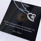 Happy Anniversary Keepsake Forever Love Heart Pendant Necklace with Customizable Year/Month and Personalized Closing - A Timeless Symbol of Everlasting Love