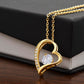 Happy Anniversary Keepsake Forever Love Heart Pendant Necklace with Customizable Year/Month and Personalized Closing - A Timeless Symbol of Everlasting Love